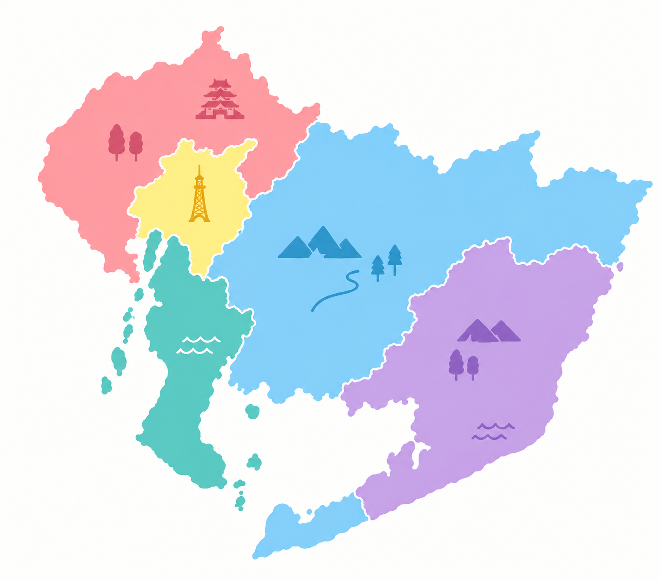 愛知県の子ども向け遊び場エリアマップ
